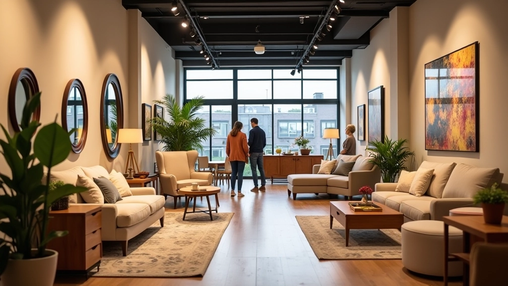 tresorsetgobelins s.r.o. showroom displaying curated furniture collection